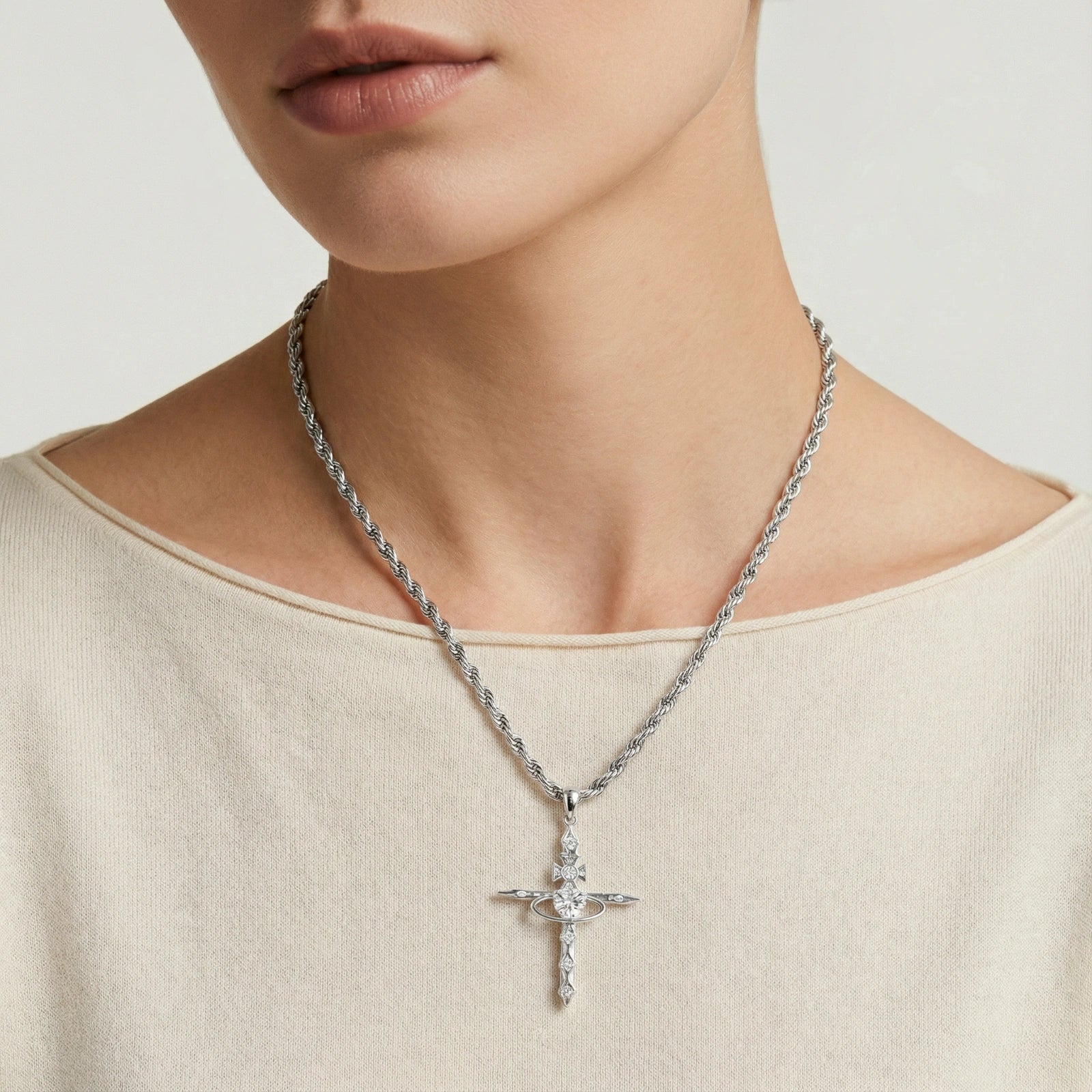 Divine Cross Necklace