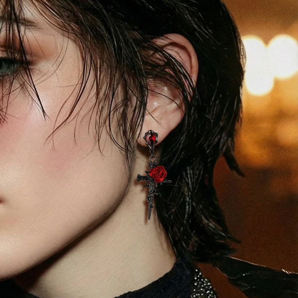Thorn Rose Dagger Earrings